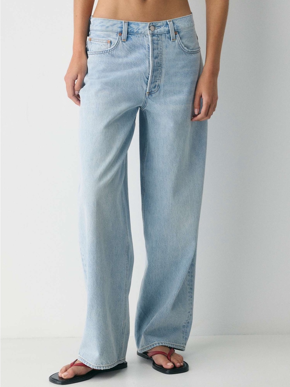 NWT Denim Forum Relaxed Lo-Rise Baggy Jean